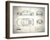 Audi R8 V10 White-Mark Rogan-Framed Art Print