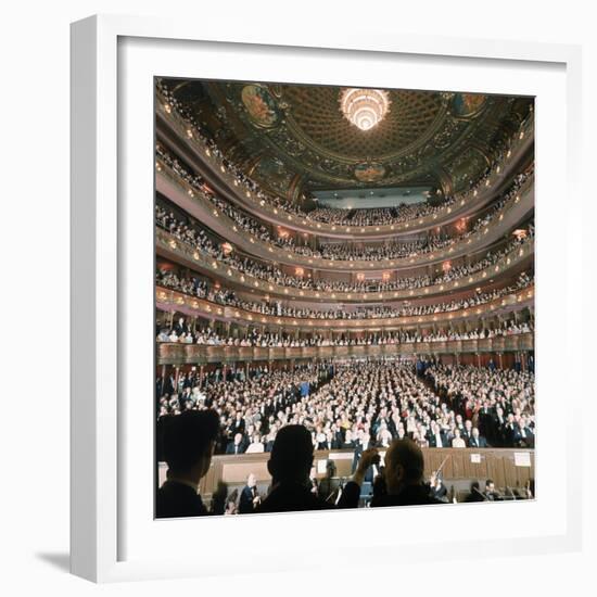 Audience at Gala on the Last Night in the Old Metropolitan Opera House-Henry Groskinsky-Framed Photographic Print