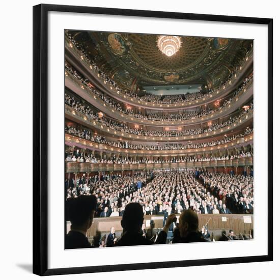 Audience at Gala on the Last Night in the Old Metropolitan Opera House-Henry Groskinsky-Framed Photographic Print