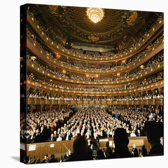 Audience at Gala on the Last Night in the Old Metropolitan Opera House-Henry Groskinsky-Stretched Canvas