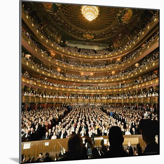 Audience at Gala on the Last Night in the Old Metropolitan Opera House-Henry Groskinsky-Mounted Photographic Print