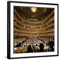 Audience at Gala on the Last Night in the Old Metropolitan Opera House-Henry Groskinsky-Framed Photographic Print