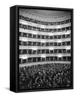 Audience at Performance at La Scala Opera House-Alfred Eisenstaedt-Framed Stretched Canvas