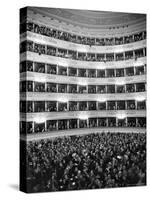 Audience at Performance at La Scala Opera House-Alfred Eisenstaedt-Stretched Canvas