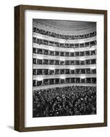 Audience at Performance at La Scala Opera House-Alfred Eisenstaedt-Framed Photographic Print