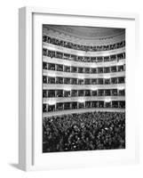 Audience at Performance at La Scala Opera House-Alfred Eisenstaedt-Framed Photographic Print