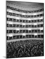 Audience at Performance at La Scala Opera House-Alfred Eisenstaedt-Mounted Photographic Print