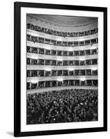 Audience at Performance at La Scala Opera House-Alfred Eisenstaedt-Framed Photographic Print