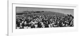 Audience at Woodstock Music Festival-John Dominis-Framed Premium Photographic Print