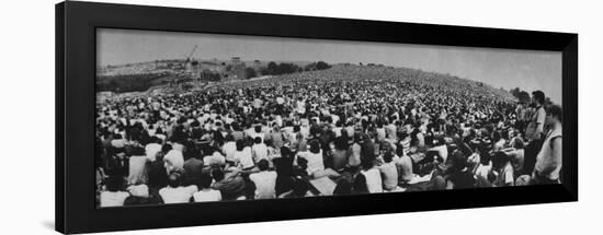 Audience at Woodstock Music Festival-John Dominis-Framed Premium Photographic Print