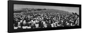 Audience at Woodstock Music Festival-John Dominis-Framed Premium Photographic Print