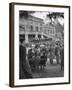 Audience Enjoying the Vienna Philharmonic Orchestra Performing an Outdoor Mozart Concert-null-Framed Photographic Print