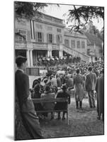 Audience Enjoying the Vienna Philharmonic Orchestra Performing an Outdoor Mozart Concert-null-Mounted Photographic Print