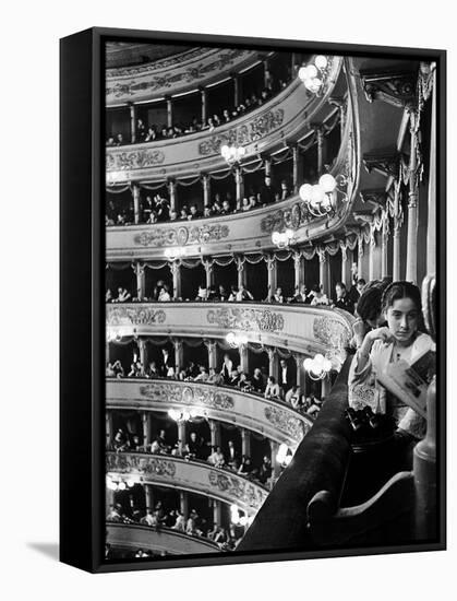 Audience in Elegant Boxes at La Scala Opera House-Alfred Eisenstaedt-Framed Stretched Canvas