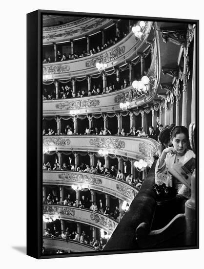 Audience in Elegant Boxes at La Scala Opera House-Alfred Eisenstaedt-Framed Stretched Canvas