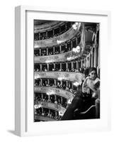 Audience in Elegant Boxes at La Scala Opera House-Alfred Eisenstaedt-Framed Photographic Print