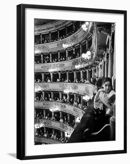 Audience in Elegant Boxes at La Scala Opera House-Alfred Eisenstaedt-Framed Photographic Print