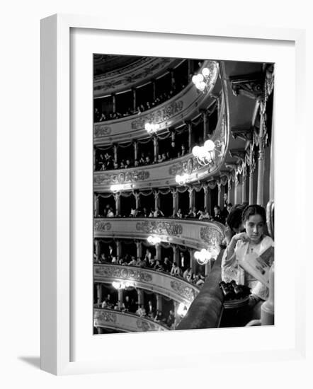 Audience in Elegant Boxes at La Scala Opera House-Alfred Eisenstaedt-Framed Photographic Print