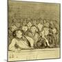 Audience in the Gallery-Honore Daumier-Mounted Giclee Print