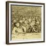 Audience in the Gallery-Honore Daumier-Framed Giclee Print