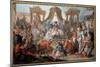 Audience of the Emperor of China the Subjects Prostrate before the Emperor. Painting by Francois Bo-Francois Boucher-Mounted Giclee Print