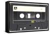 Audio Cassette Isolated on White-Zibedik-Framed Stretched Canvas