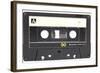 Audio Cassette Isolated on White-Zibedik-Framed Art Print
