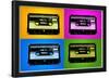Audio Cassette Tapes Bright Pop Art Print Poster-null-Lamina Framed Poster