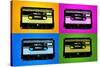 Audio Cassette Tapes Bright Pop Art Print Poster-null-Stretched Canvas