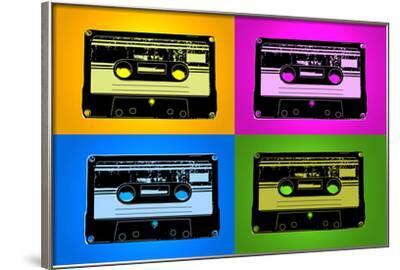'Audio Cassette Tapes Bright Pop Art Print Poster' Posters