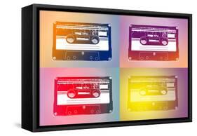 Audio Cassette Tapes Flash Pop Art Print Poster-null-Framed Stretched Canvas