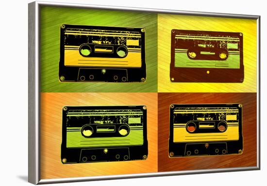 Audio Cassette Tapes Pop Art Print Poster-null-Framed Poster