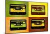 Audio Cassette Tapes Pop Art Print Poster-null-Mounted Poster