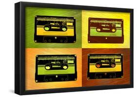 Audio Cassette Tapes Pop Art Print Poster-null-Framed Poster