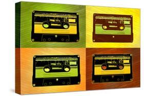 Audio Cassette Tapes Pop Art Print Poster-null-Stretched Canvas