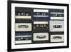 Audio Cassettes. Retro Background-Krasovski Dmitri-Framed Photographic Print