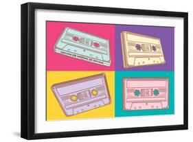 Audio Cassettes-Alex_Bond-Framed Art Print