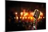 Audio Microphone Retro Style-Sergey Nivens-Mounted Premium Giclee Print