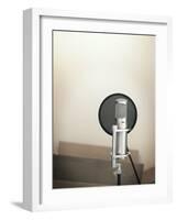 Audio Recording Microphone-Kevin Lange-Framed Photographic Print