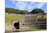 Auditorium and Entrance Gate, Amphitheatre, Roman Ruins of Pompeii, Campania, Italy-Eleanor Scriven-Mounted Photographic Print