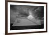 Auditorium at dusk, Auditorio De Tenerife Adan Martin, Santa Cruz de Tenerife, Tenerife, Canary...-null-Framed Photographic Print