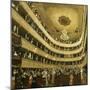 Auditorium in the "Altes Burgtheater", the old Court Theatre, replaced by a new building in 1888.-Gustav Klimt-Mounted Giclee Print