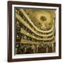 Auditorium in the "Altes Burgtheater", the old Court Theatre, replaced by a new building in 1888.-Gustav Klimt-Framed Giclee Print