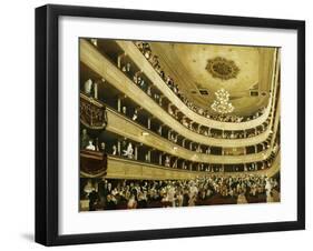 Auditorium in the Altes Burgtheater-Gustav Klimt-Framed Giclee Print