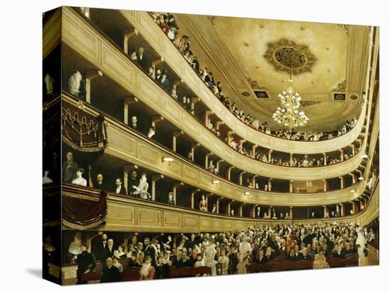 Auditorium in the Altes Burgtheater-Gustav Klimt-Stretched Canvas