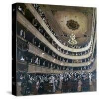 Auditorium in the Old Burgtheater, Vienna, 1888-Gustav Klimt-Stretched Canvas