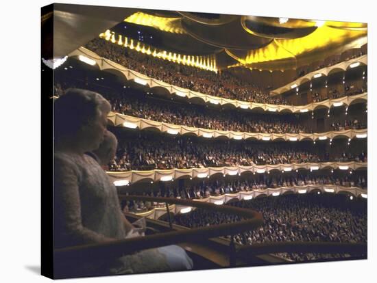 Auditorium of Metropolitan Opera Packed to Capacity, Night of Inaugural Performance, Lincoln Center-John Dominis-Stretched Canvas