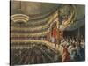 Auditorium of the Bolshoi Theatre, Moscow, Russia, 1856-Mihály Zichy-Stretched Canvas