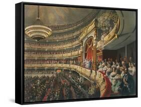 Auditorium of the Bolshoi Theatre, Moscow, Russia, 1856-Mihály Zichy-Framed Stretched Canvas