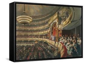 Auditorium of the Bolshoi Theatre, Moscow, Russia, 1856-Mihály Zichy-Framed Stretched Canvas